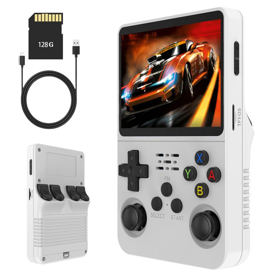 Retro Handheld Game Console – Portable Gaming Device 3.5" IPS Screen 128GB Dual Joystick Wi - Fi - GiftWave.co
