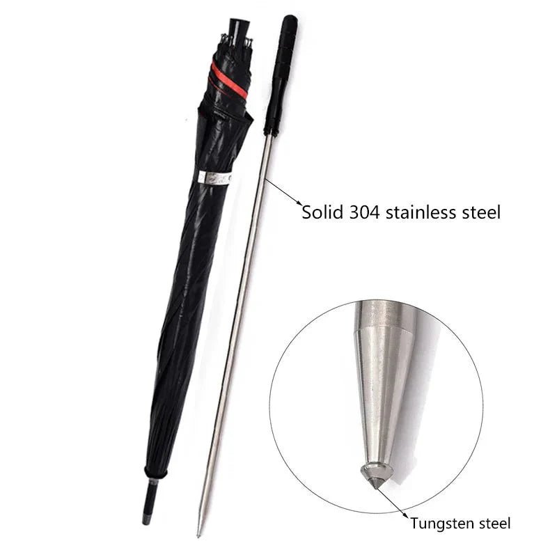 2-in-1 Foldable Walking Stick & UV Protection Umbrella – Windproof Light... — View 8