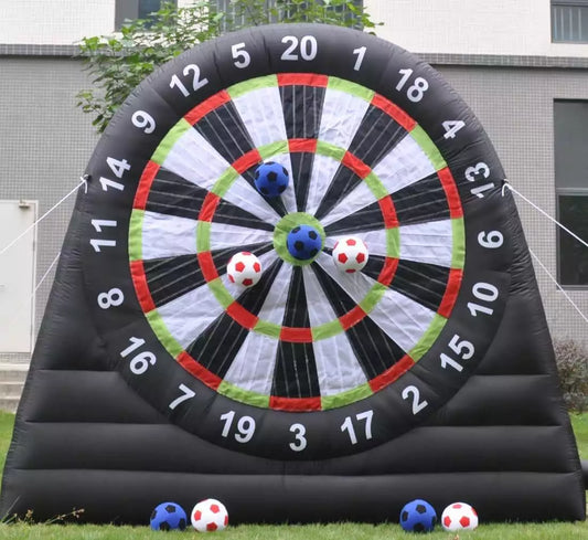 Giant Inflatable Soccer Darts Board Set - Up to 16.5ft High