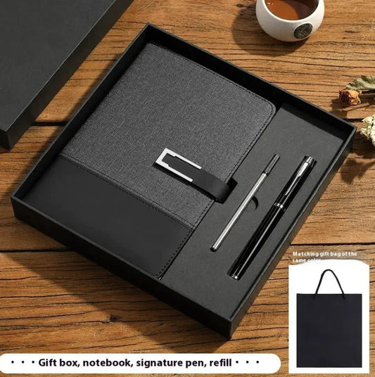 Business Thickening Notebook Soft Leather High-grade Gift Set — View 2