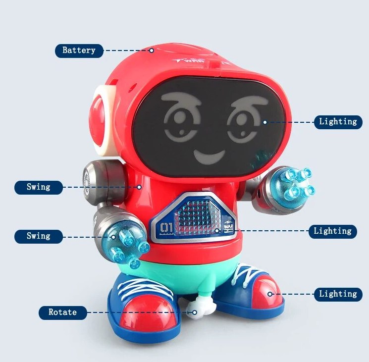 RhythmicJoy Kids Dancing Groove Robot