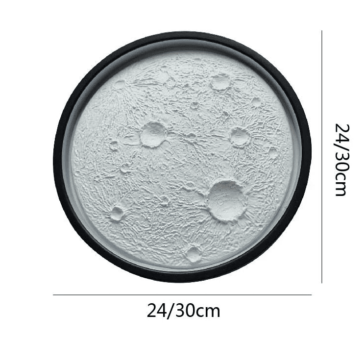 Creative Moon Shadow Wall Lamp LED Indoor Lighting Fixture — View 3