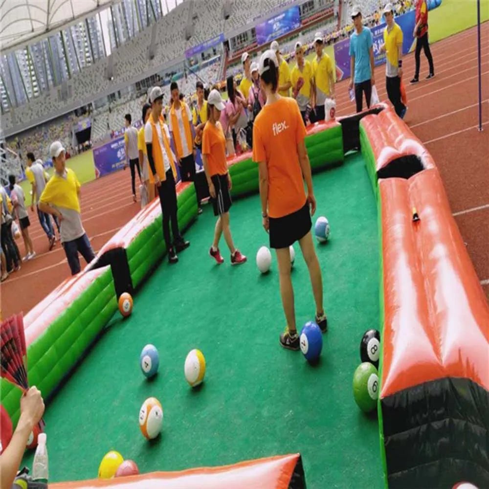 SnookBall Carnival Game Set – Inflatable Snooker Table with Kickable Balls for Events & Parties - GiftWave.co