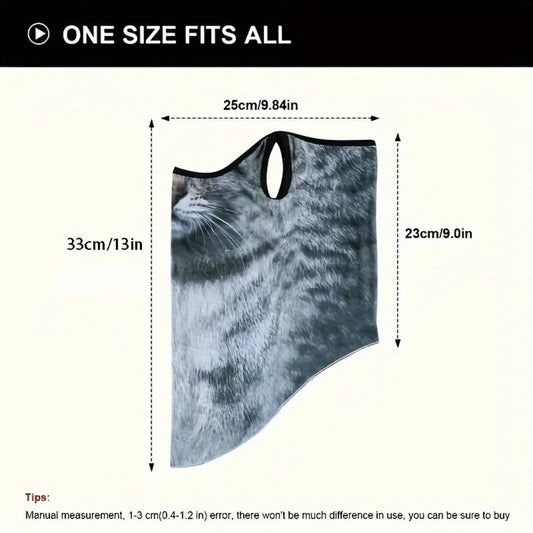 3D Cat Design Full Face Balaclava | Breathable Summer UV Sun Shield