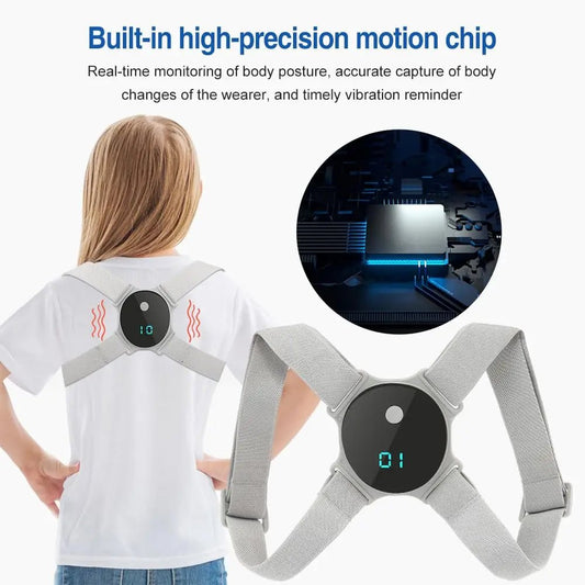 Smart Posture Corrector - Rechargeable Vibration Reminder for Hunchback - Adjustable Angle Training Belt - GiftWave.co