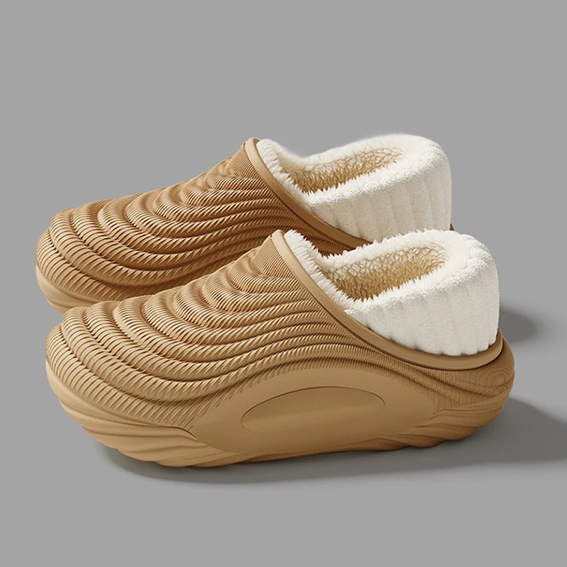 CloudWalk: Waterproof Winter Slides - Plush-Lined EVA Thick-Bottom Slippers — View 8