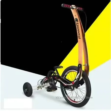 Fold 20 Inch Big Wheel Fitness Stand Up Bike