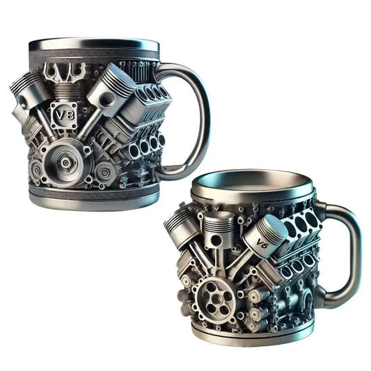 V8 Engines Stainless Steel Tankard Mug