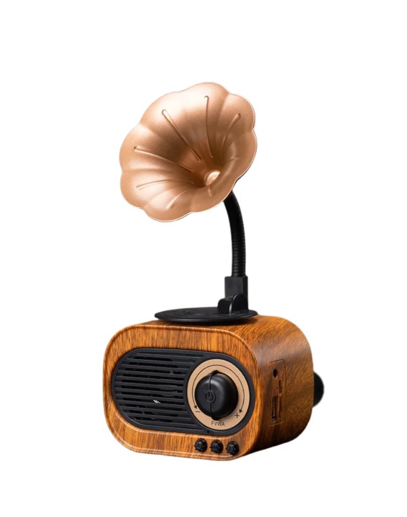 Retro Wood Bluetooth Speaker Portable Wireless Mini Speaker with FM Radi... — View 7