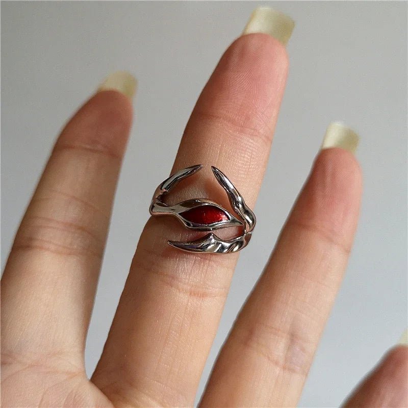 DarkAesthetic™ Gothic Cross Ring | Punk Irregular Y2K Grunge Jewelry — View 12