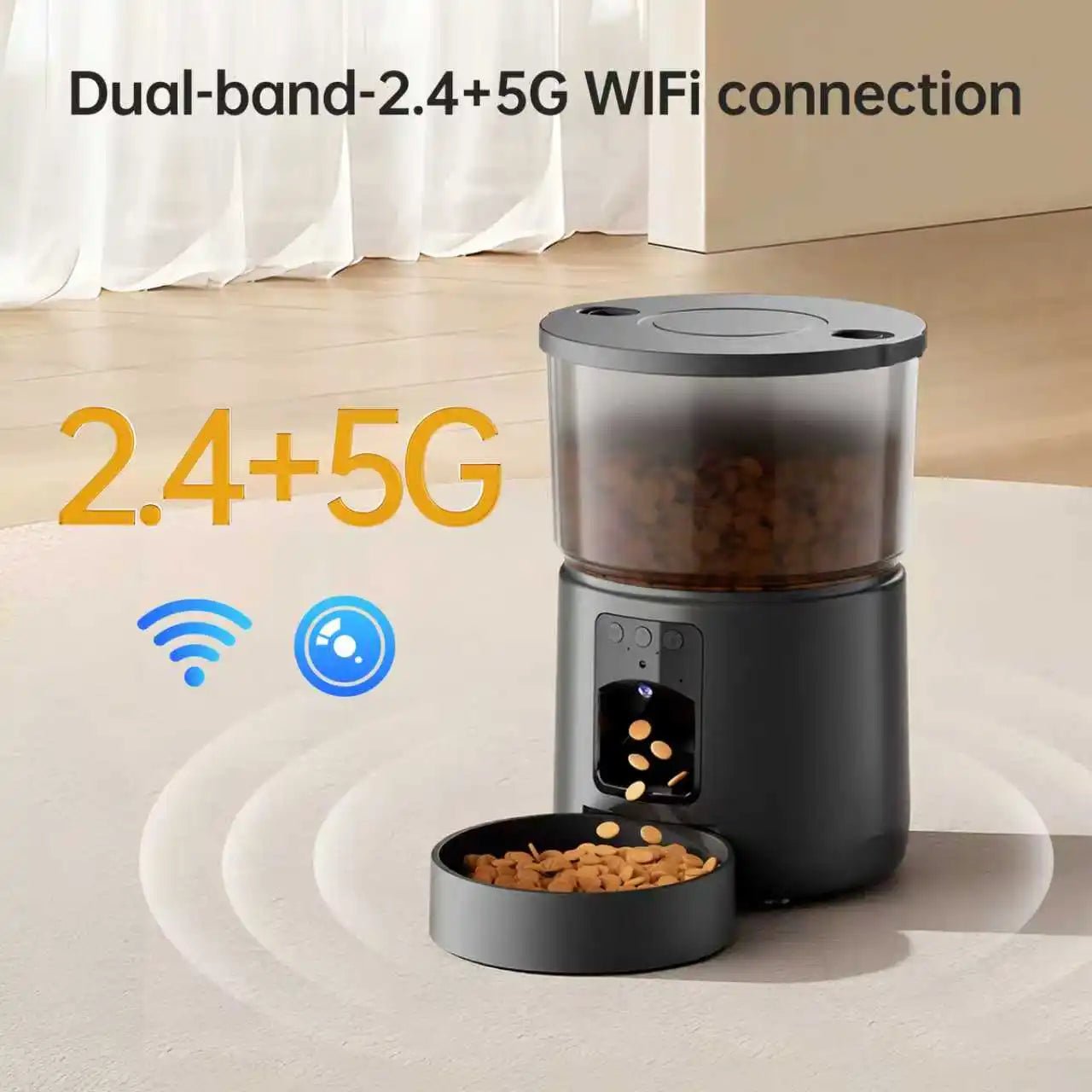 Smart Pet Camera with Treat Dispenser — HD Wi-Fi Dog Cat Monitor, 2-Way ... — View 6