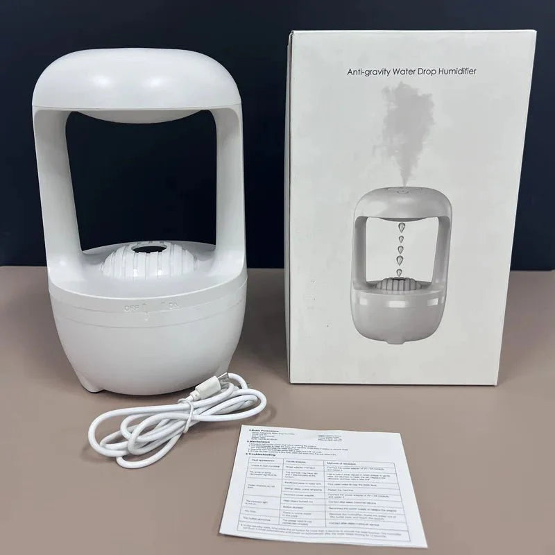 Anti - Gravity Reverse Flow Water - Drop Desktop Humidifier - Homebound Essentials