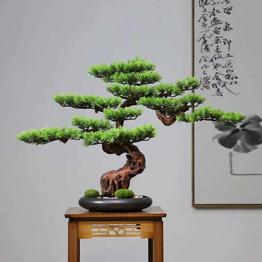 Artificial Bonsai Tree: Immortal Welcoming Pine for Home & Living Decor - Homebound Essentials