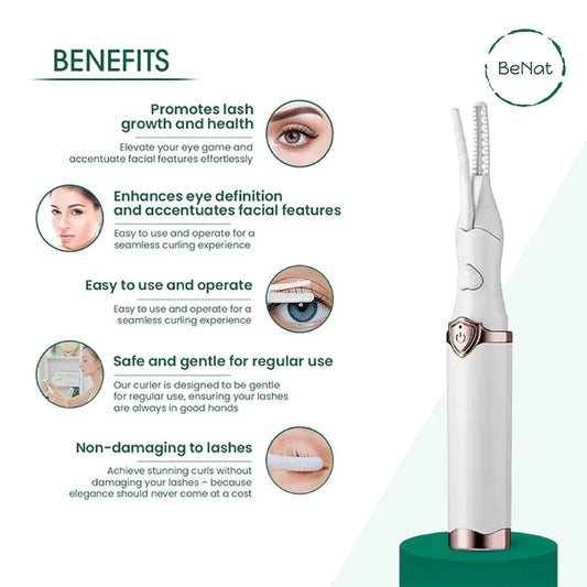 Electric Eyelash Curler – Heated Lash Curler with 3 Temperature Settings... — View 2