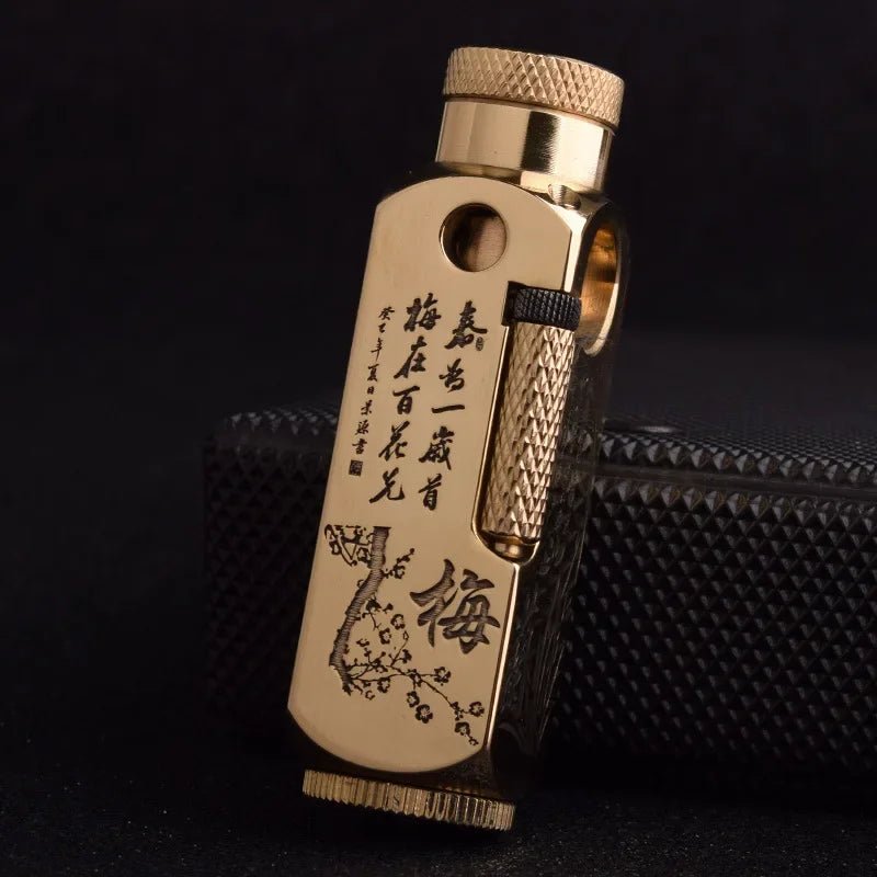 Luxury Japanese Brass Lighter – Premium Heavy-Duty Windproof Pocket Lighter — View 26