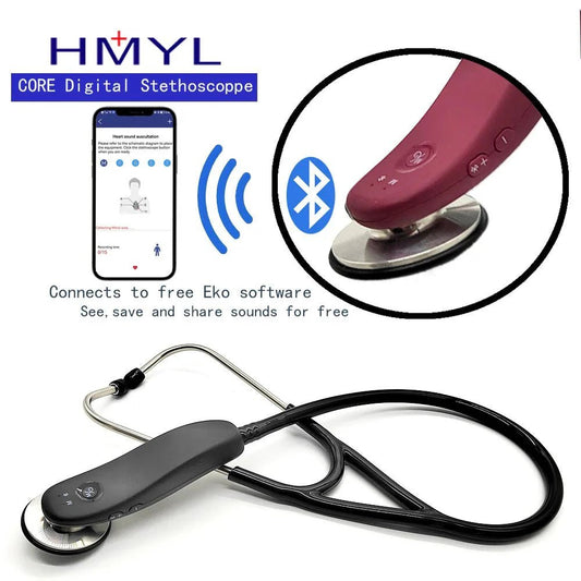 Premium Bluetooth Digital Stethoscope – Wireless 40x Amplified Sound with OLED Display - GiftWave.co