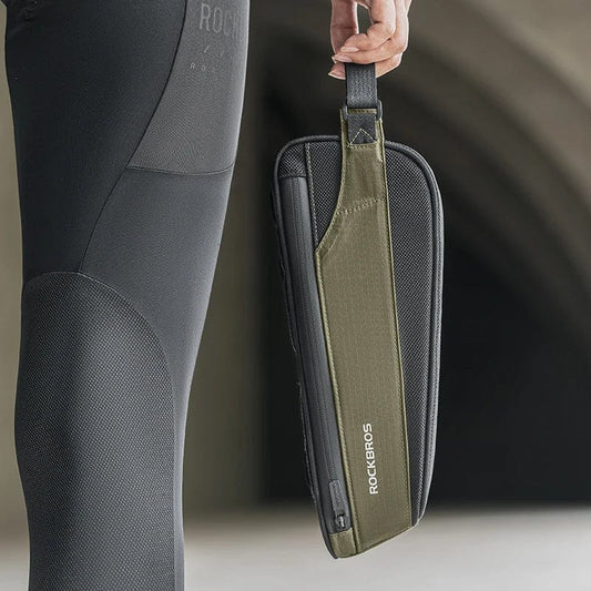 RockBros Bicycle Bag: Portable Cycling Top Tube Bag, Nylon MTB Road Phone Tool Bag with Reflective Ultralight Design - Homebound Essentials