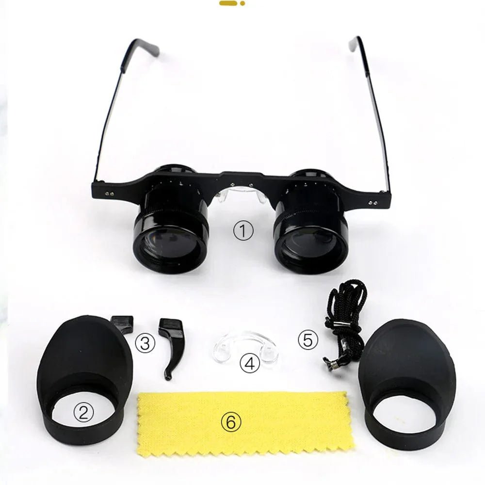 Shimmer Night Vision Binoculars Glasses Hands - Free 10X Starlight Optics Night Fishing BAK4 Anti - Glare - GiftWave.co