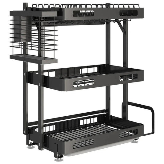 Wall - Mounted Dish Drying Rack: Space - Saving Kitchen Organizer - Homebound Essentials