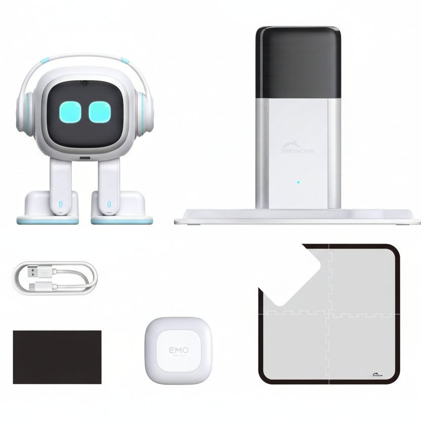 Emo AI Robot Pet Desktop Companion ChatGPT Voice Control 1000+ Expressio... — View 9