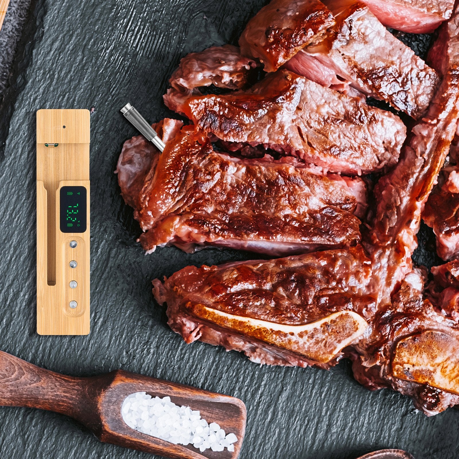 Wireless Smart Meat Thermometer — 500ft Bluetooth BBQ Probe for Grill, S... — Gift Idea