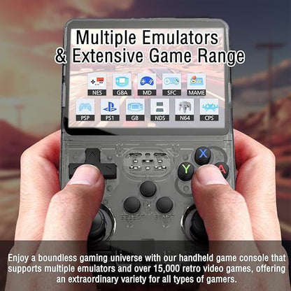 Retro Handheld Game Console – Portable Gaming Device 3.5" IPS Screen 128GB Dual Joystick Wi - Fi - GiftWave.co