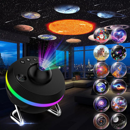 Galaxy Star Projector for Bedroom Night Light – 13 Effects Nebula Remote... — View 5