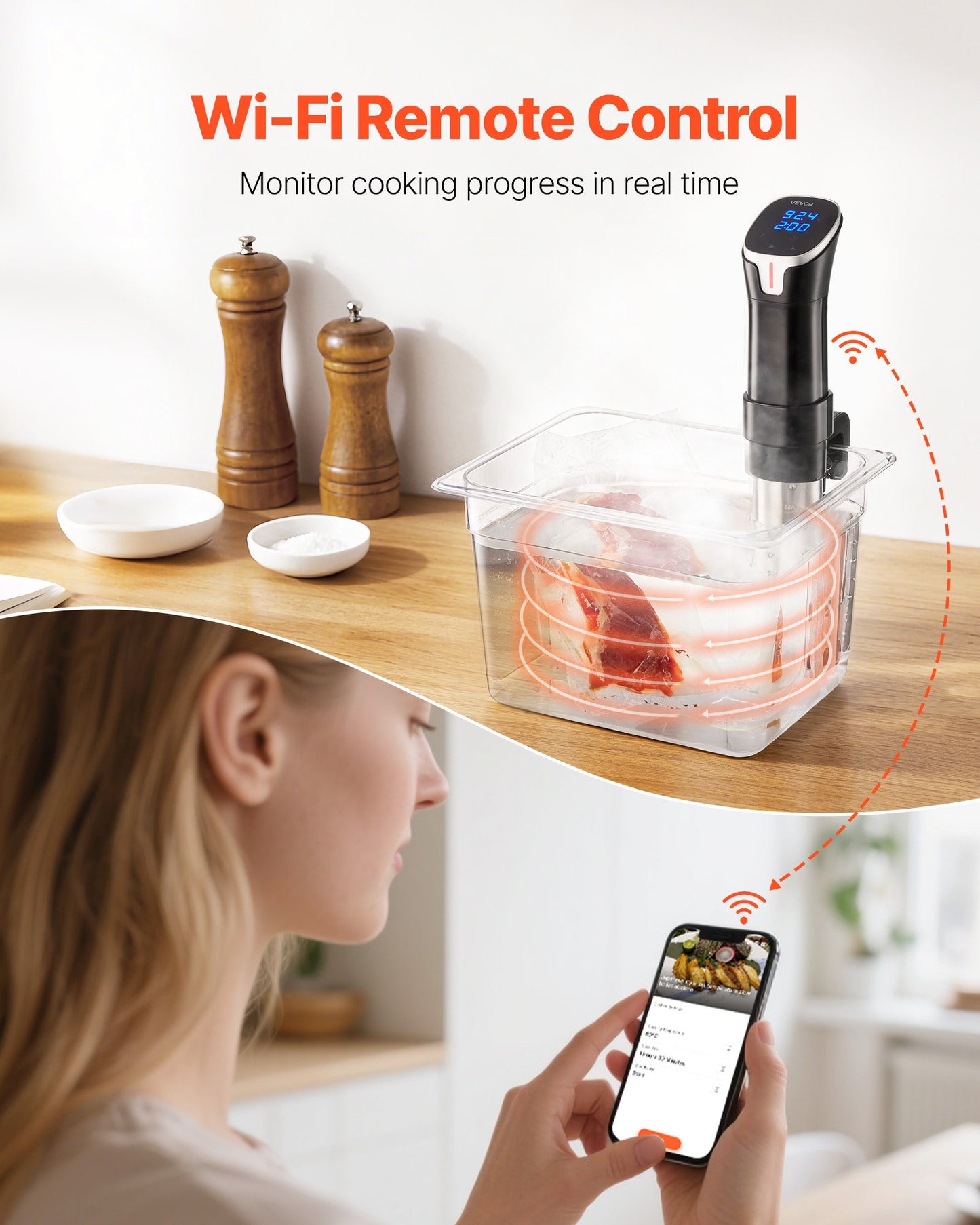 Sous Vide Machine Cooker Starter Kit – Immersion Circulator with Bags, P... — View 2