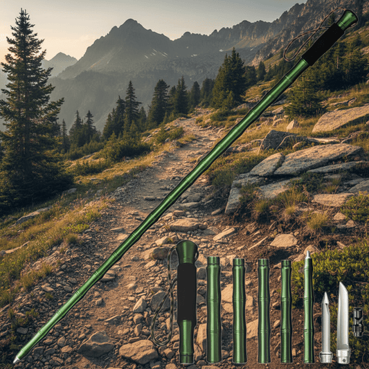 Collapsible Folding Walking Stick – Lightweight Multi-Function Hiking & ... — Gift Idea