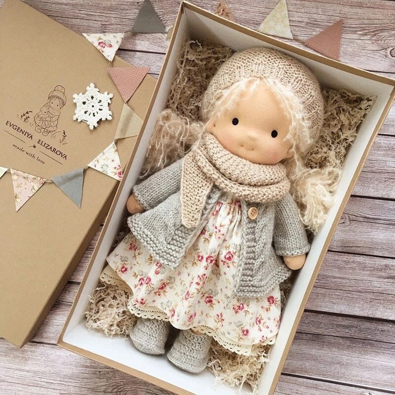 GiftWave Waldorf Doll Cotton-Filled Handmade Mini Dress-Up Doll DIY Gift... — View 14