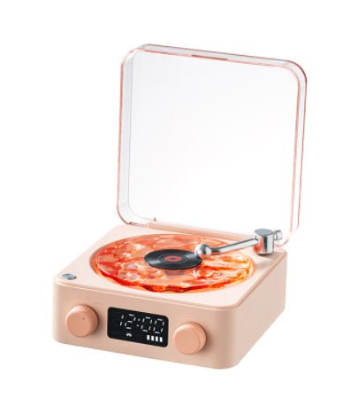 Retro Turntable Bluetooth 5.0 Speaker with RGB Ambient Light and Nature Sounds - GiftWave.co