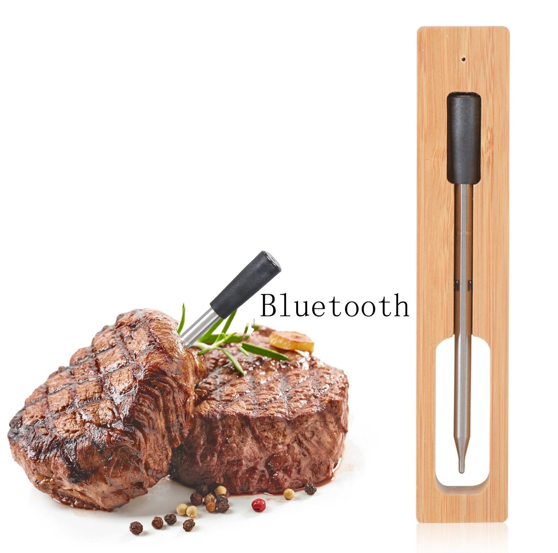 Wireless Bluetooth Meat Thermometer — Smart BBQ Probe for Grill, Smoker ... — Gift Idea