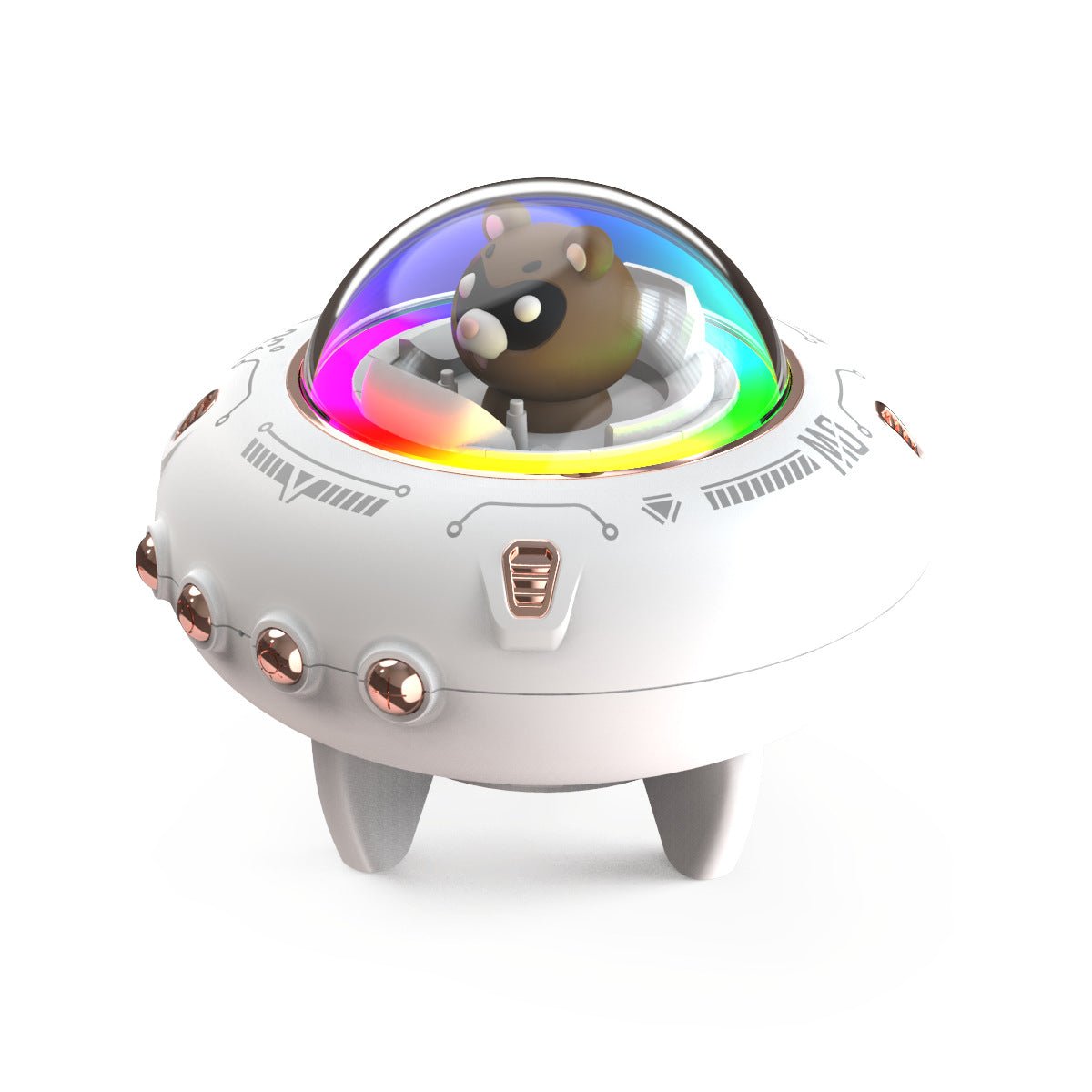 Magnetic Levitating Bluetooth Speaker – UFO Orb 360° Rotation RGB LED Floating Wireless Speaker - GiftWave.co