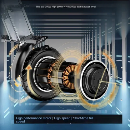 K7S Mini E-Bike | Foldable 3-Wheel Electric Scooter for Teens & Adults | 250W, 36V, 7.8Ah Electric Bike