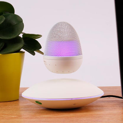 Magnetic Levitating Bluetooth Speaker – 360° Rotation RGB LED Floating Wireless Speaker - GiftWave.co
