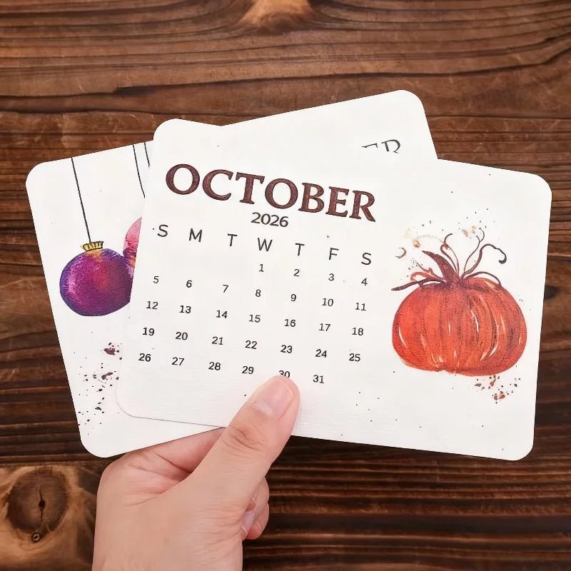 Eco-Friendly Plantable Seed Calendar 2026 – 12 Month Biodegradable Wildf... — View 8