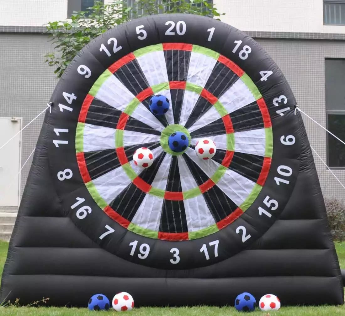 Giant Inflatable Soccer Darts Board Set - Up to 16.5ft High — View 2
