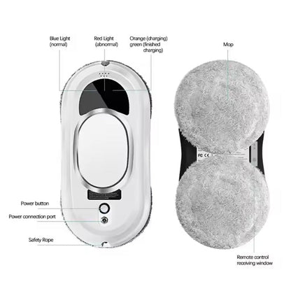 CleanSweep Smart Window Remote Control Cleaning Robot - Best Auto Glass Cleaner | Perfect Gift For Homes