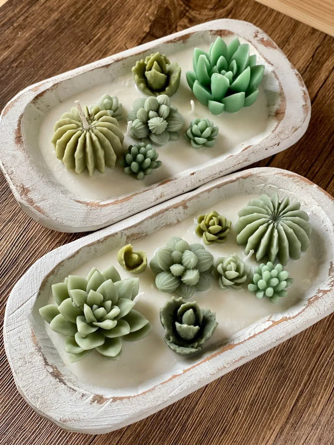 Arizona Dream Scented Cactus Garden Candle in Wooden Bowl — View 22