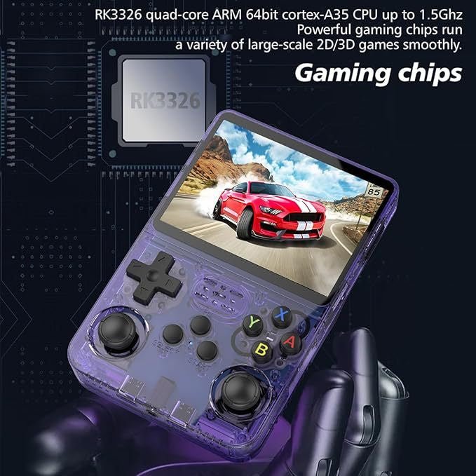 Retro Handheld Game Console – Portable Gaming Device 3.5" IPS Screen 128GB Dual Joystick Wi - Fi - GiftWave.co