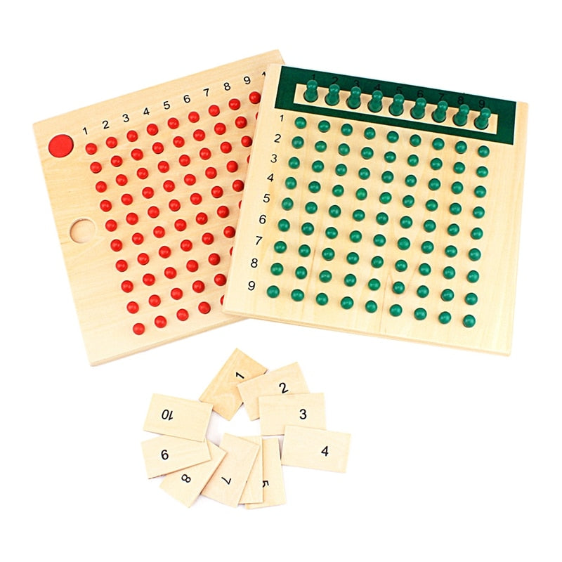 Wooden Montessori Multiplication Boards