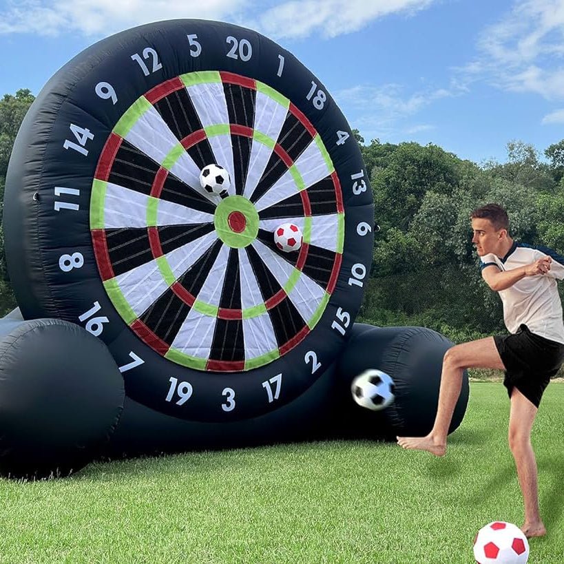 Giant Inflatable Soccer Darts Board Set - Up to 16.5ft High — Gift Idea