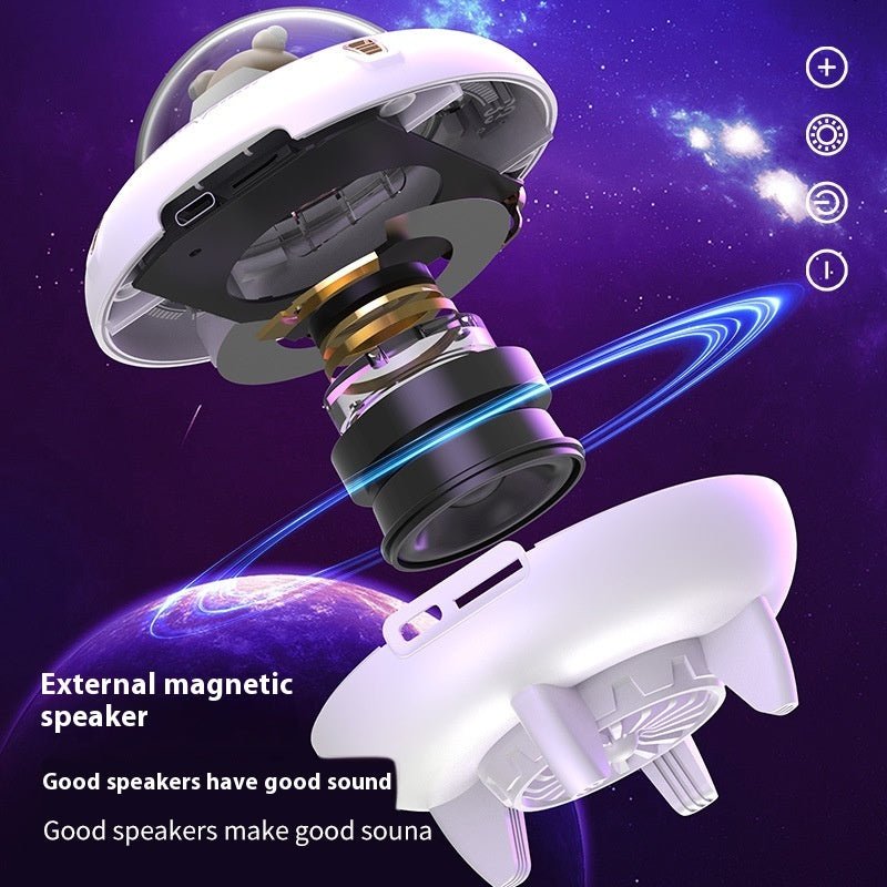 Magnetic Levitating Bluetooth Speaker – UFO Orb 360° Rotation RGB LED Floating Wireless Speaker - GiftWave.co
