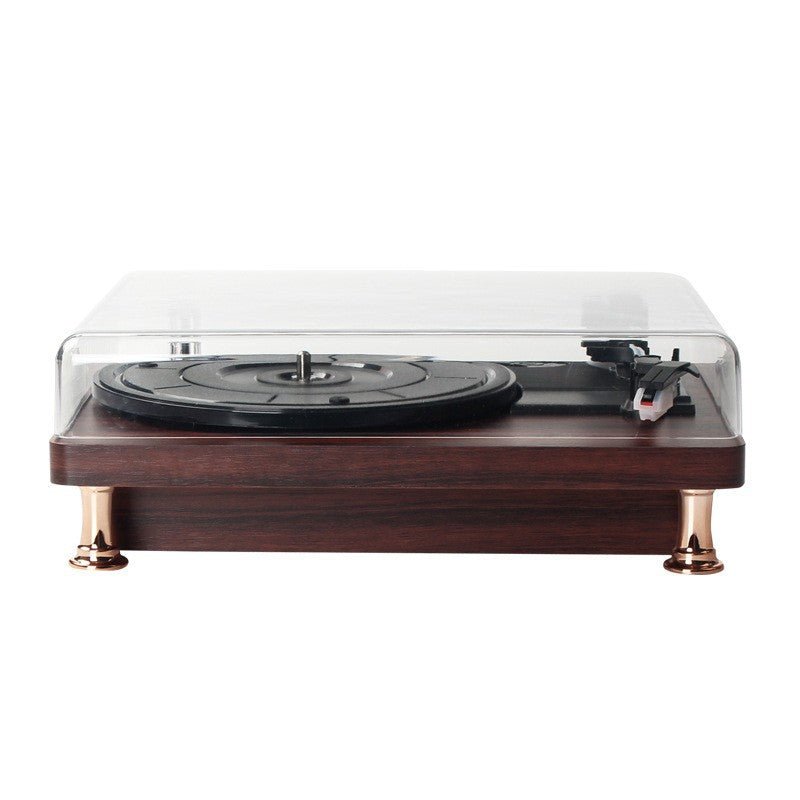 Vinyl Record Player Bluetooth Turntable Built - in Stereo Speakers 3 - Speed Belt Drive Wood - GiftWave.co