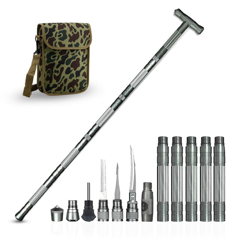 Multifunctional Survival Hiking Pole | The All-in-One Trail Companion