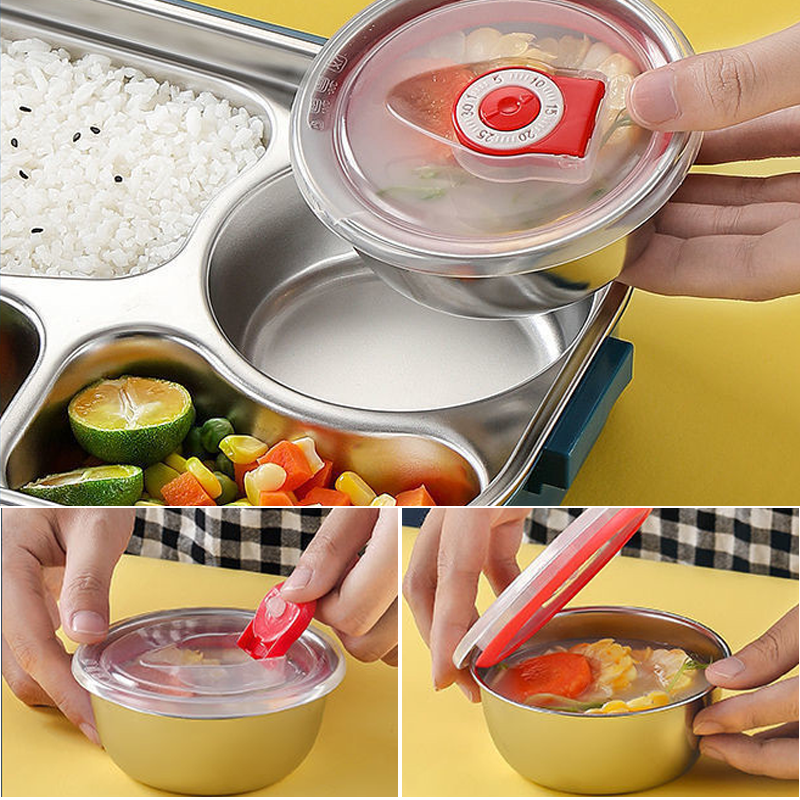 InsulaSteel™ Premium Thermal Lunch Box | Multi-Layer Stainless Steel Foo... — View 3