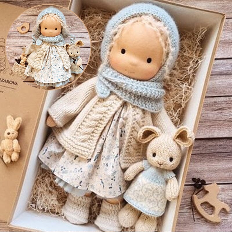 GiftWave Waldorf Doll Cotton-Filled Handmade Mini Dress-Up Doll DIY Gift... — View 4