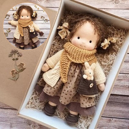 GiftWave Waldorf Doll Cotton-Filled Handmade Mini Dress-Up Doll DIY Gift... — View 5