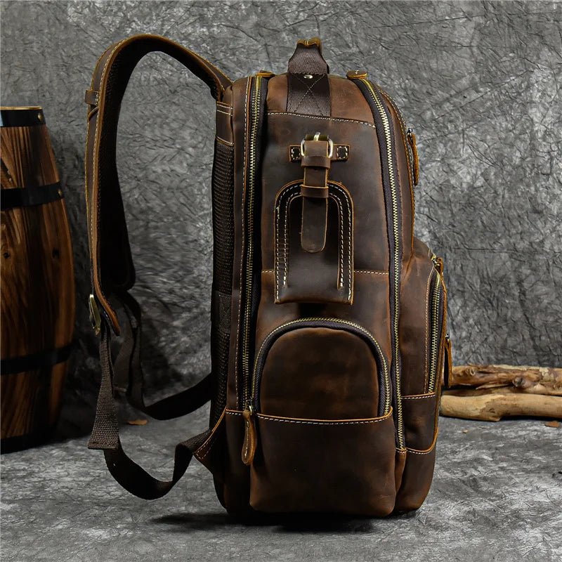 Newsbirds Retro Luxury Leather Backpack - The 2026 Executive Daypack - GiftWave.co
