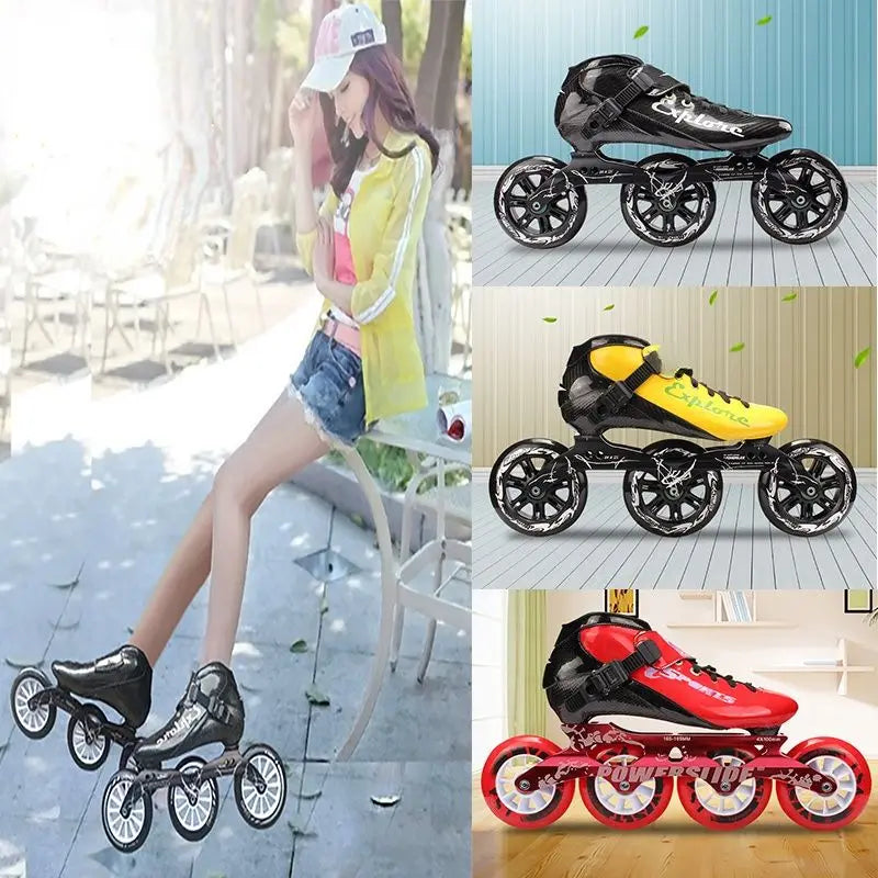 Speed Skates – Professional Racing Inline Skates for Children (3-Wheeled)